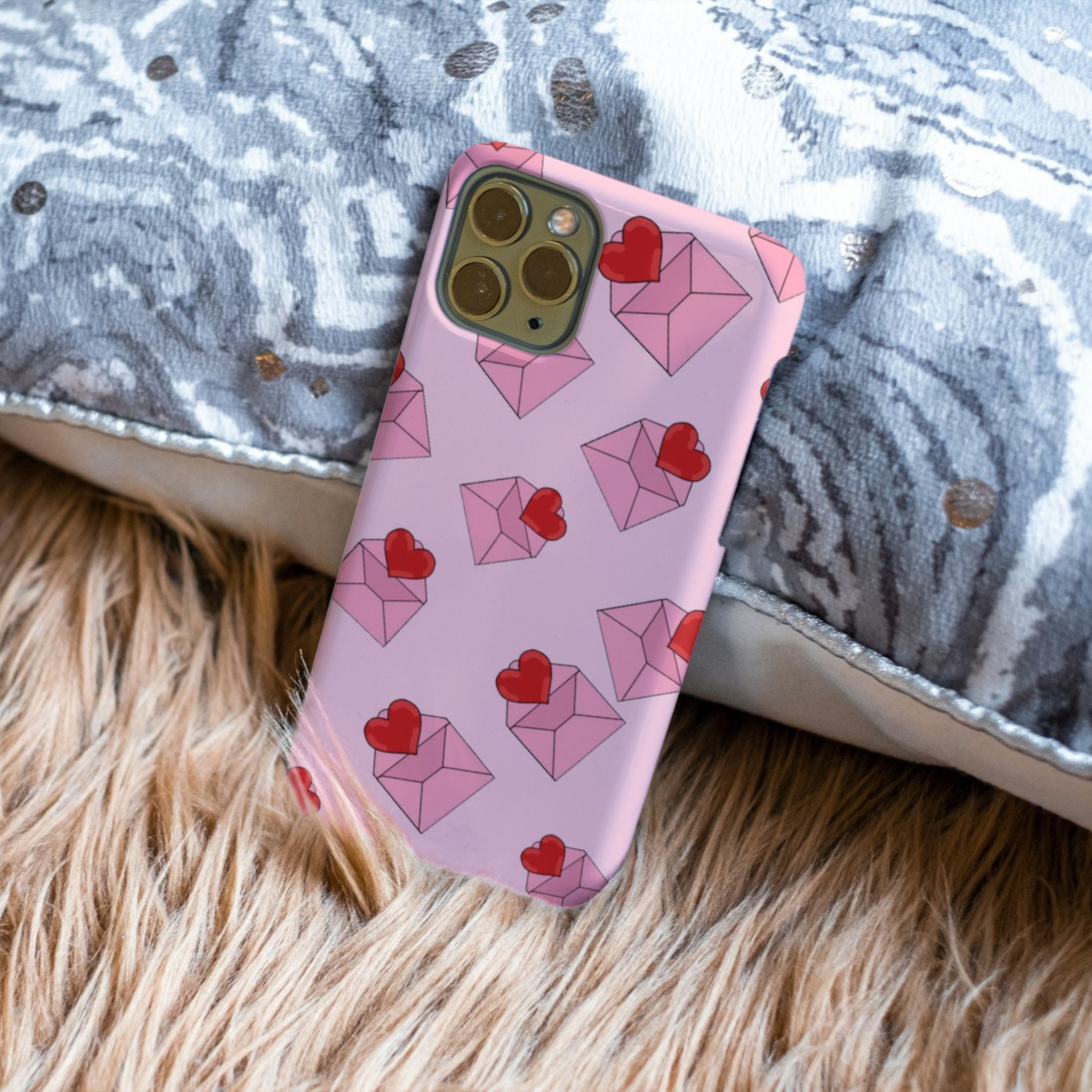 Tender Pink Love iPhone Case