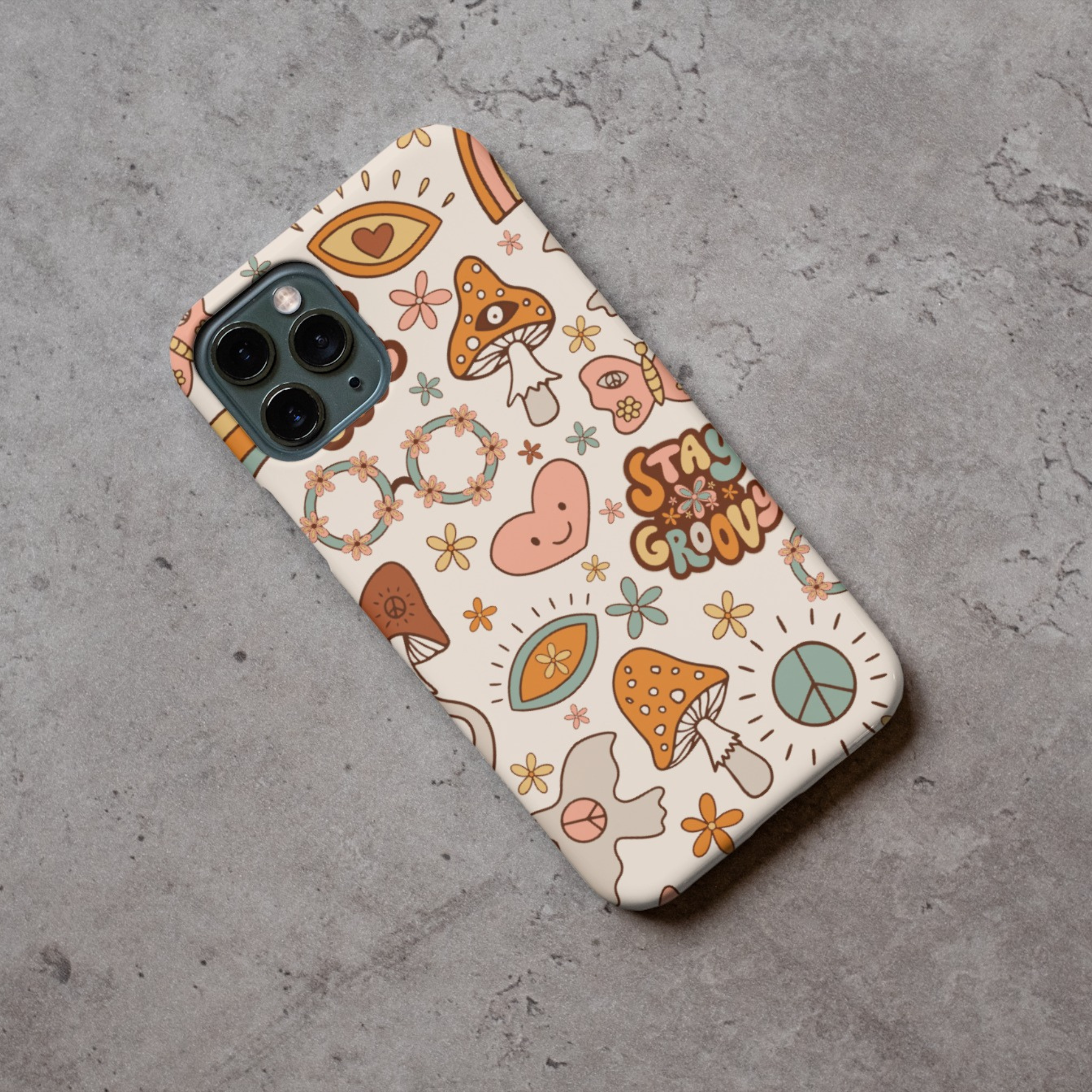 Peace and Love iPhone Case